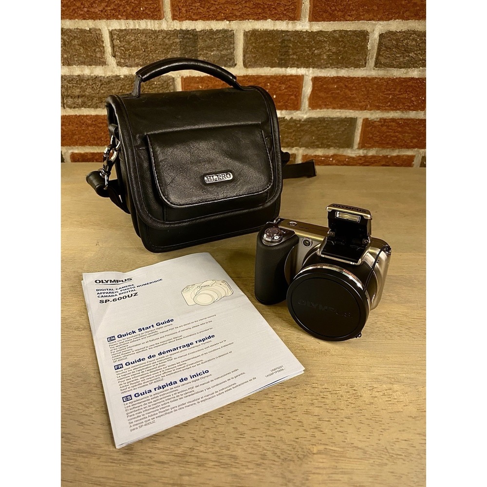 Olympus SP-600UZ Digicam 12MP Digital Camera 15X Zoom Tested Working + Lowepro